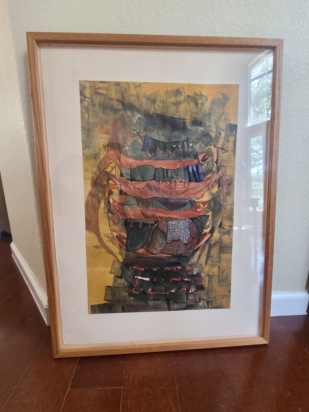 Ellna K Goodrum Abstract Layered Mixed-Media Wall Art - Multicolor